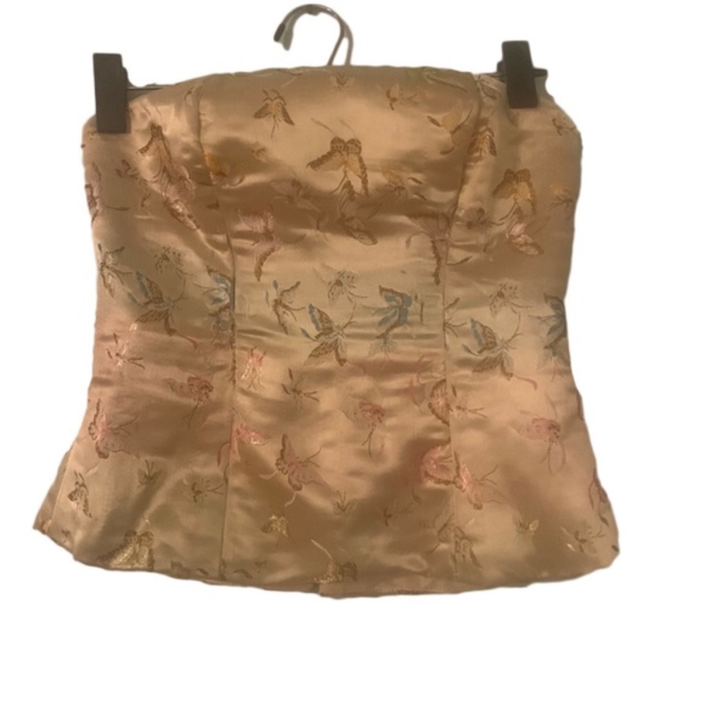Delfin vintage Silk, Flare out Butterfly Bustier - Picture 4 of 9
